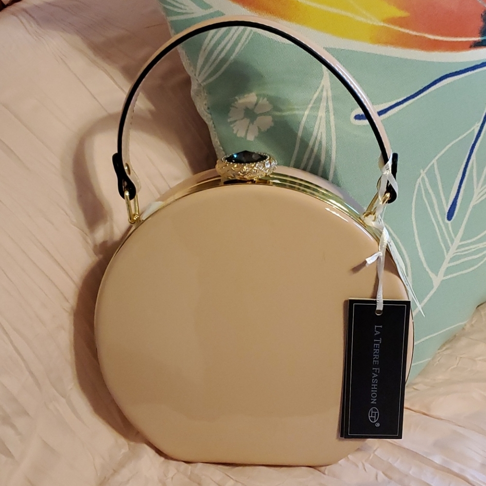 Patent Leather Round Purse